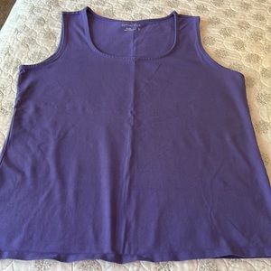 Size XL purple tank top Coldwater Creek